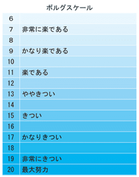 ボルグスケール 12～13